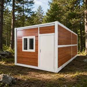 AU Standard Quick Installation 20FT Folding Container House for Office or Shop Disaster Relief Housing Sandwich Panel Material