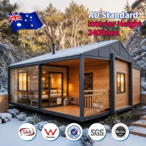 AU Standard Ready Made Custom Color 20ft 40ft 2 3 4 5 Bedroom Prefabricated House Villa