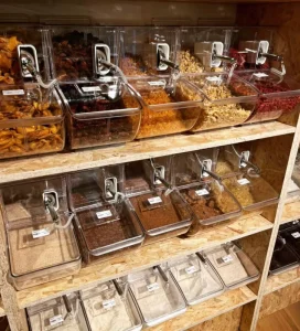 Acrylic Dry Food Storage Container for Rice, Grain, Cereal, and Candy