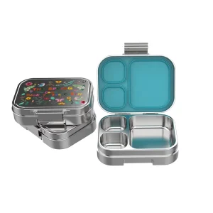Adult Kids 800ml Tiffin Food Container 304 Stainless Steel Bento Safe Lunch Box Silicone Sealing Waterproof