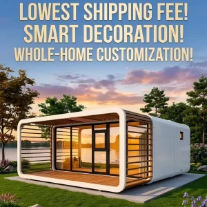 Aesthetic House Prefabricated Apple Cabin Luxury Prefab Mobile House Garden Office Pod