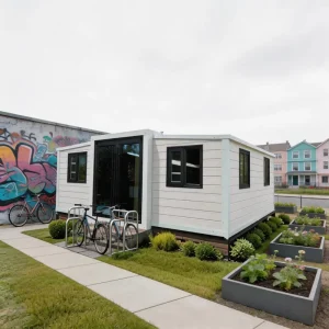 Affordable Portable Anti-seismic All-weather Expandable Container House with Glass Wall for Scenic Resort Accommodation