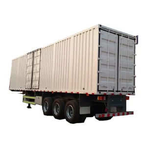Air Suspension 45FT 53FT 3 Axle Steel Dry Van Cargo Box 127 m Curtain Side Truck Semi Trailer Water-Proof PVC