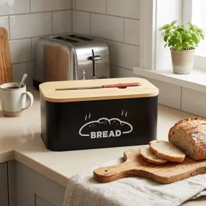 Airtight Butter Dish Keeper with 20mm Thick Bamboo Lid and Knife Countertop Butter Container Eco Friendly OEM