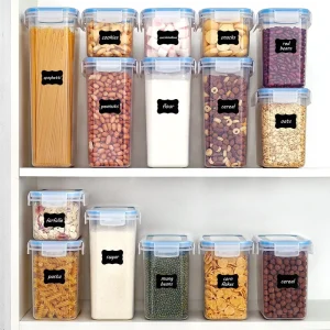 Airtight Containers With Lid Housewares Kitchen Clear Storage Bins Jars Organization Stuff Plastic Food Stackable