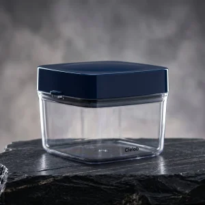 Airtight Square Plastic Storage Container with Flip Top Lid BPA Free Eco Friendly Vacuum Seal Box for Pantry & Party Use