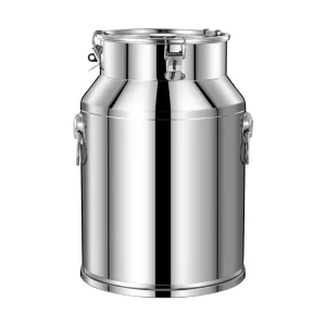 Airtight Stainless Steel Food Canister with Handle Large Capacity for Restaurant Cafe