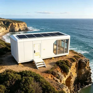 All Aluminum Modular Container House 15cm PU Insulated Wall Panels Weather Resistant Prefab Living Unit for Tropical Coastal