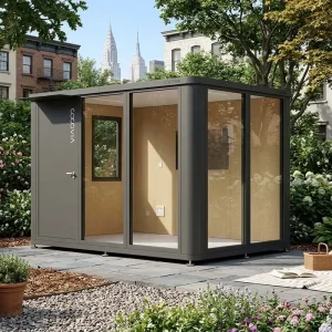 All Aluminum Modular Garden Room No Crane Needed Modern Backyard Studio Tiny Home Modular Building Contractor USA