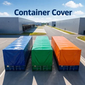All Weather Container Roof Tarp 20FT 40FT Shipping Container Canopy Cargo Open Top Tarpaulin Weatherproof Container Cover