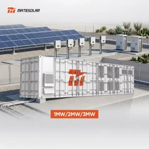 All in One 1MWh 2MWh 3MWh ESS Energy Storage System LiFePO4 40ft Container Air Cooling Lithium Battery 1MW 2MW 3WM for Microgrid