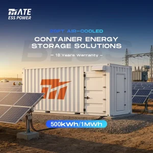 All-in-One Air-Cooled LiFePO4 Battery Storage Container 500kWh 1MWh 628-806V Energy System for Photovoltaic Plants
