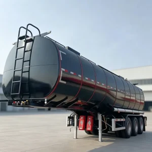 Aluminum Alloy Oil Tank Semi Trailer 40 Cubic Fuel Transport Truck Trailers