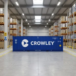Anti-Rust Sturdy Construction 53FT Intermodal Logistics Cargo Hauling Vessel 53FT ISO Sea Shipping Container