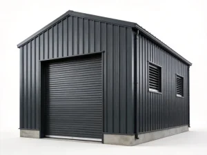 Anti Rust Windproof Container Car Garage Storage Shed Portable Prefab Steel Building for Backyard Vehicle Storage Workshop Use