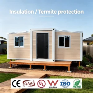 Anti-Theft Reinforced Dust-Proof Sealing Technology Prefabricated House for High Security Multi-Point Locks for Canada Community