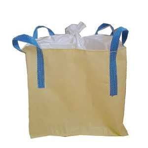 Antistatic FIBC Jumbo Bag 1 Tonne Big U-panel Bulk Bag Container with Spout Food Grade Flat Bottom