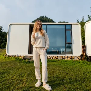 Apple Cabin Contemporary Prefabricated Steel Container Home with Waterproof Design Ready