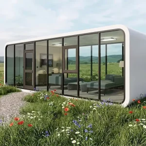 Apple Cabins Eco Waterproof Prefab Tiny Container House Mobile Office Capsule Home Luxury Roof Garden