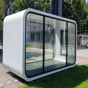 Apple Capsule Container House Waterproof Prefabricated for Office and Hotel Use