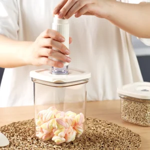 Authentic Airtight Watertight Vacuum PET Plastic Jar PP Lid Vacuum Fresh keepers for Grain Beans Candy Coffee