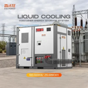 BESS Container Battery LiFePO4 100kW 215kWh 300kW 699kWh Energy Storage ESS Outdoor Liquid Cooling System Container Utility