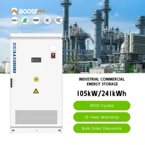 BOOSTESS 105kwh 241kwh Container Commercial Industrial Solar Battery Power Storage Hybrid Solar Energy Storage Cabinet