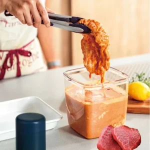 BPA Free Airtight Leak Proof Durable Food Storage Container with Lid Stackable Plastic Canister for Kitchen Pantry