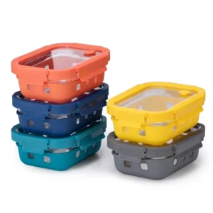 BPA Free Borosilicate Glass Food Storage Container Microwavable & Air Tight Storage