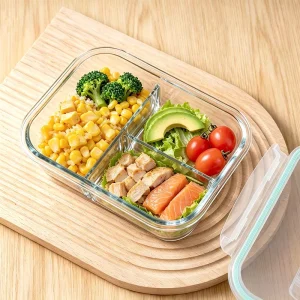 BPA Free Eco Friendly Food Storage Containers Airtight Lids Meal Prep Lunch Office Microwave Oven Freezer