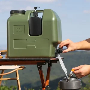 BPA Free Food Grade PE Water Storage Container Portable Outdoor Camping Water Bucket With Tap Large Capacity 3 to 25L Water Jug