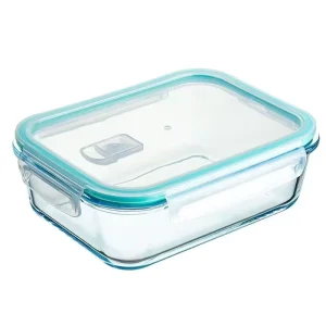 BPA Free Glass Food Storage Containers Meal Prep Airtight Bento Boxes with Leak Proof Locking PP Lids for Microwave