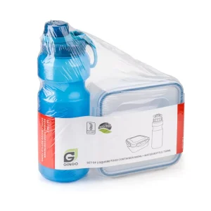 BPA Free Kids Lunch Box Set Portable Leak Proof Lunch Box Microwavable Dishwasher Safe Food Container and Sports Water Bottle