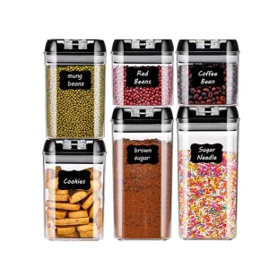 BPA Free Premium Airtight Plastic Organizer Food Storage Boxes Stackable Food Containers Food Storage Jar