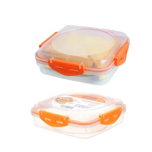BPA Free Reusable Sandwich Gift Box, Microwavable Food Grade Plastic Lunch Storage Box