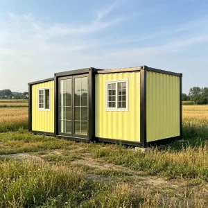 BST 10ft Expandable Container House Folding Steel Compact Prefab Bedroom Bathroom Kitchen Solar Outdoor Affordable