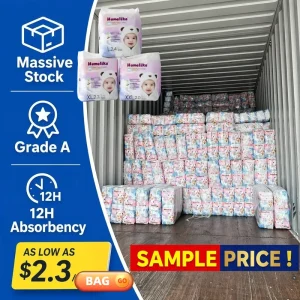 Baby Diapers Factory Low Cost Disposable Nappies 4-Layer Non Woven Fabric 3D Leak Prevention