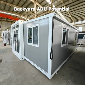 Backyard ADU NEC Compliant 20ft Prefabricated Villa 2 Bedroom Expandable Modular Tiny Housesur