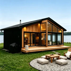 Beach Villa Prefab Wooden Tiny House