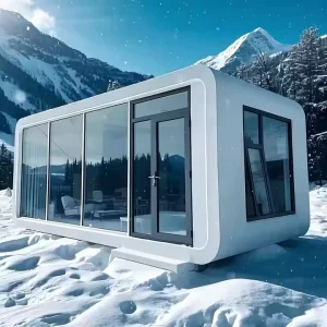 Bedroom and Bathroom Camp Pod Sleeping Bed Capsule Hotel Apple Cabin for House
