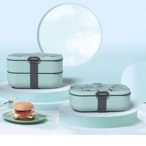 Bento Box 2 Layers Biodegradable Food Storage Container Lunch Box Containers