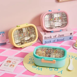 Bento Box Made of Stainless Steel Thermal Lunch Box Container for Hot Food