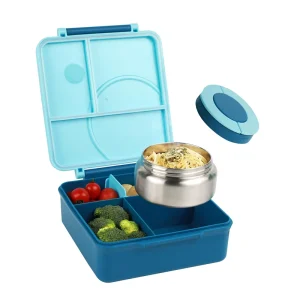 Bento Lunch Box Leak Proof Thermos Stainless Steel 3 Compartment Square Microwave Dishwasher Safe Food Storage Container Newborn