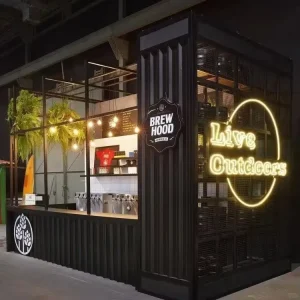 Bespoke 20ft 40ft Mini Folding Pop up Container House for Coffee Shop Store Bar Fast Food Restaurant Convenience Store Kiosk