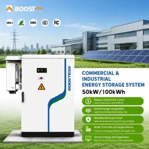 Bess 100kwh Battery Energy Storage System with Air Cooling and 50kw Hybrid Inverter for On and Off Grid Solar System