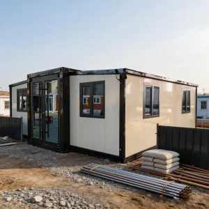 Best Selling Windproof Heavy Duty Prefabricated Expandable Container House with 3 Bedrooms and Bathroom for Rural Housing (
