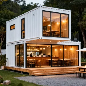 Best-selling Shipping Containers for Bars, 20ft and 40ft Coffee Shops, Stalls, and Restaurants; Design Colors and Logos.