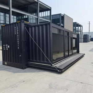 Big Window Prefab 40 Foot Modified Shipping Container Home with Bedroom Modern Design Fully Furnished