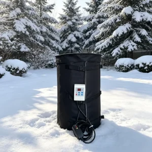 Black 15 Gallon Portable Corded Electric Paint Bucket Heater Waterproof Oxford Fabric Nichrome Alloy 120V 350W 150F Heating