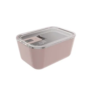 Borosilicate Glass Food Container with One Hand Open Lid Leakproof Breakfast & Camping Storage Box